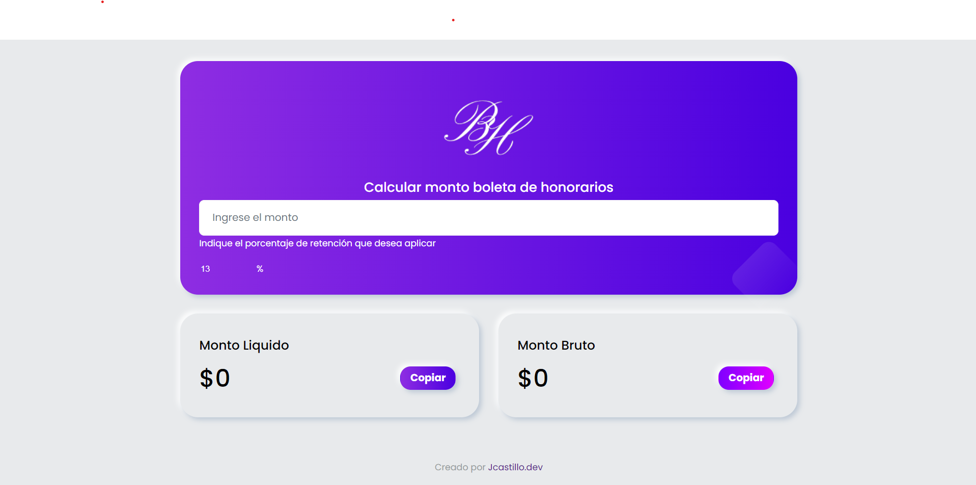Boletas de Honorarios